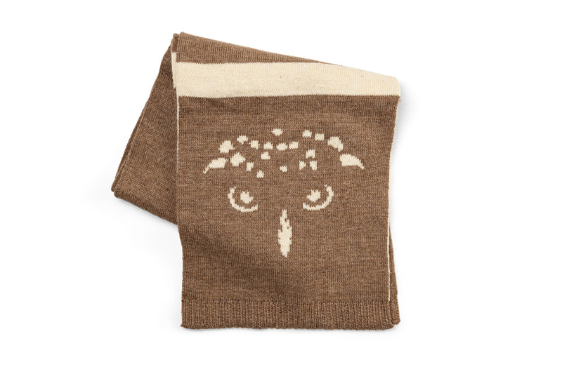 Load image into Gallery viewer, Signature Scarf | Raised and Knit in New York (Brown)
