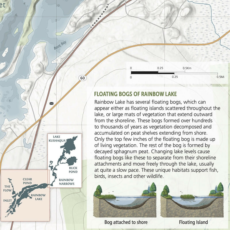 Load image into Gallery viewer, Rainbow Lake Boating and Trails Map
