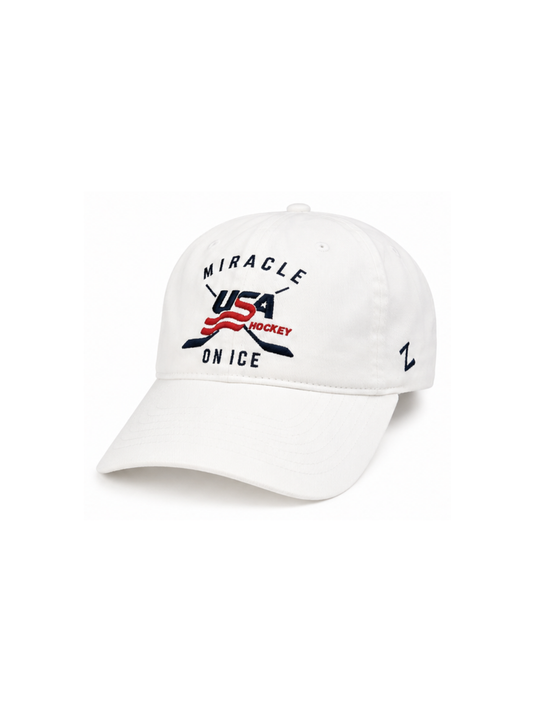 Miracle on Ice Cross Stick Adjustable Cap