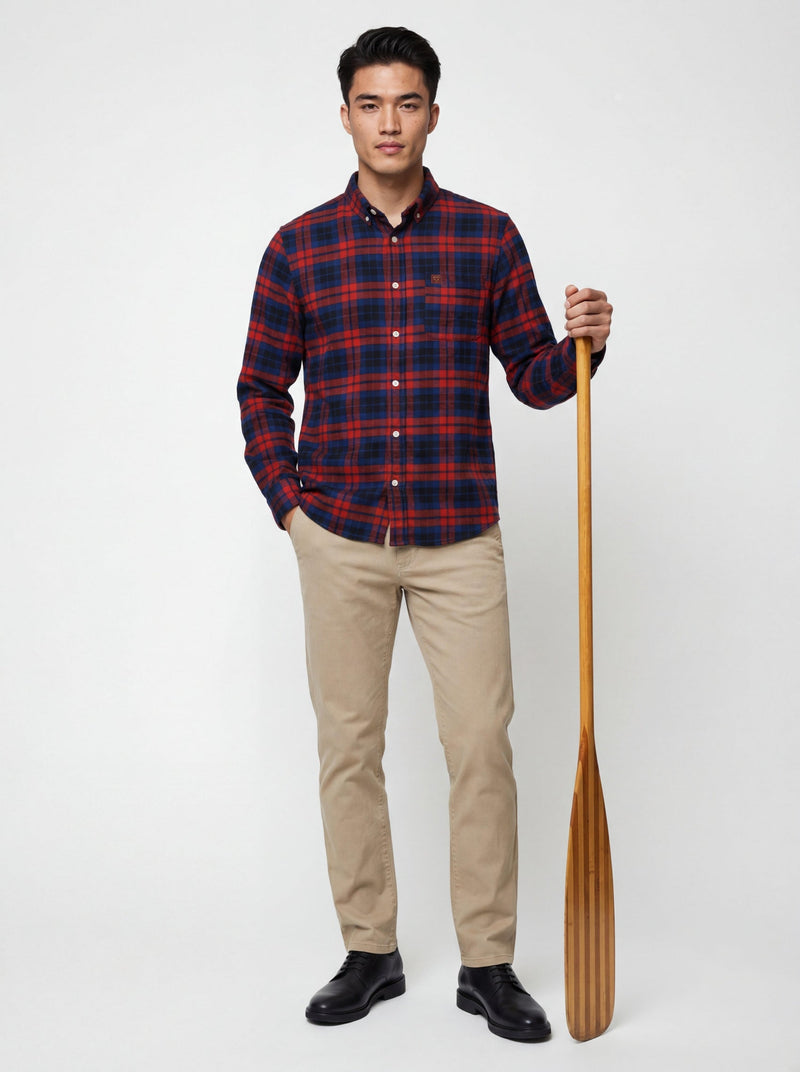 Load image into Gallery viewer, Nessmuk Organic Flannel Shirt | Cut and Sewn in America
