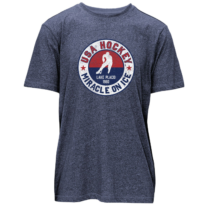 Load image into Gallery viewer, Comeback Miracle on Ice Circle Score Short Sleeve Tee
