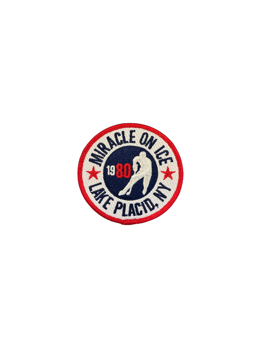 Miracle on Ice Lake Placid Skater Iron-On Patch