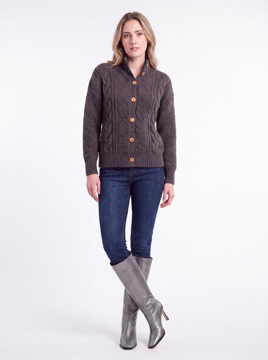 Ausable Regenerative Cardigan | Knit in New York (Gray)