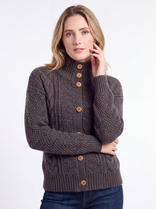 Ausable Regenerative Cardigan | Knit in New York (Gray)