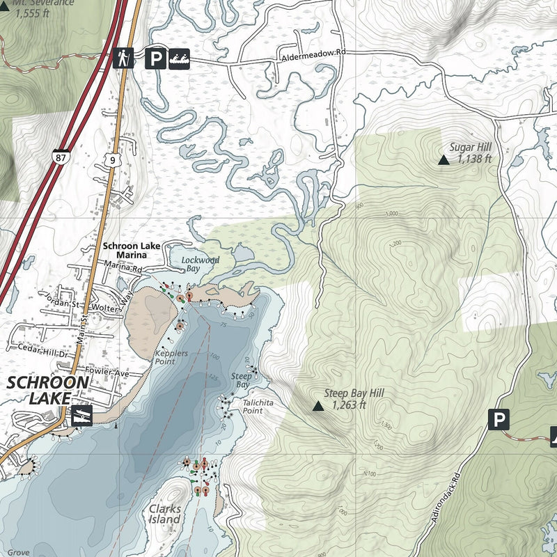 Load image into Gallery viewer, Schroon Lake Navigation Map
