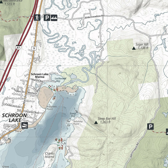 Schroon Lake Navigation Map