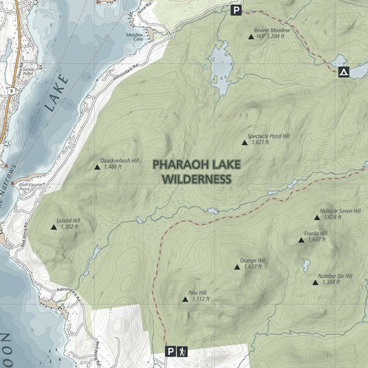 Schroon Lake Navigation Map