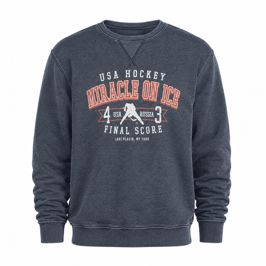 Miracle on Ice Final Score Vintage Crew