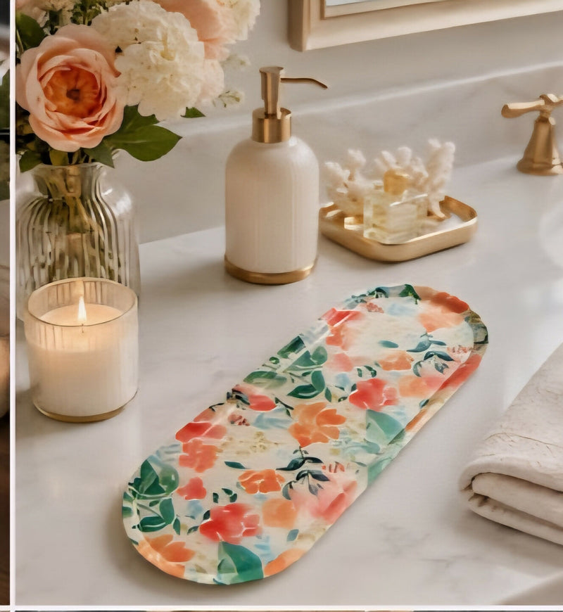 Load image into Gallery viewer, Floral Trinket Tray
