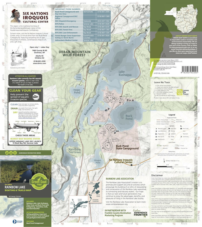 Load image into Gallery viewer, Rainbow Lake Boating and Trails Map
