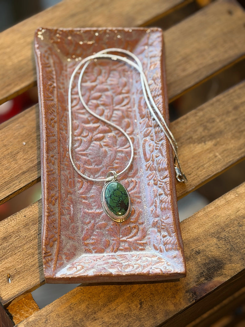 Load image into Gallery viewer, Large Hubei Turquoise Pendant
