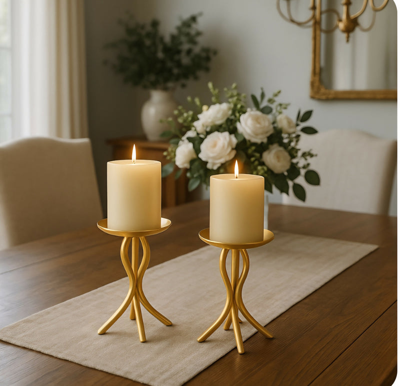 Load image into Gallery viewer, Hand Forged Candle Holders
