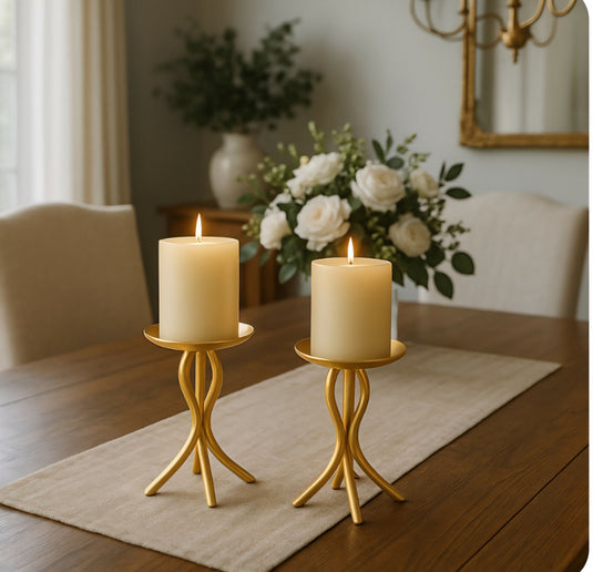 Hand Forged Candle Holders