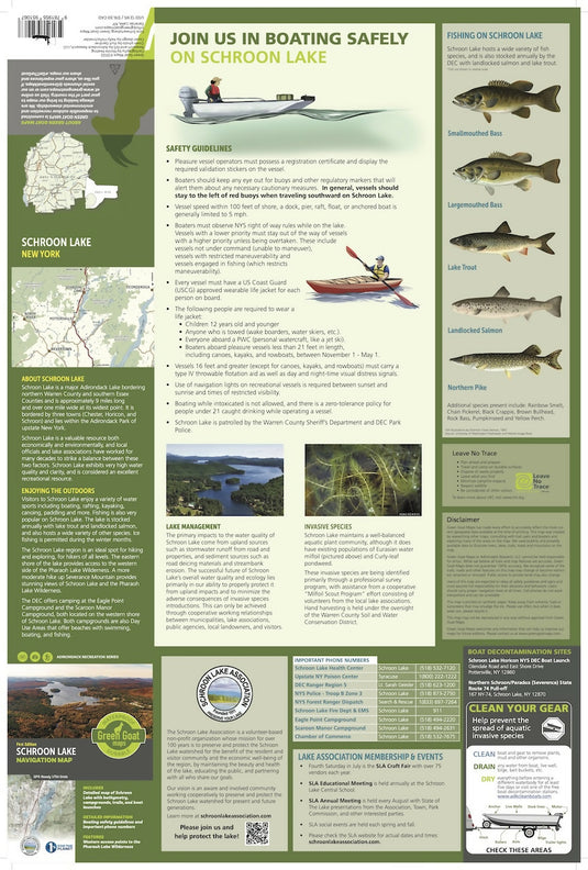 Schroon Lake Navigation Map