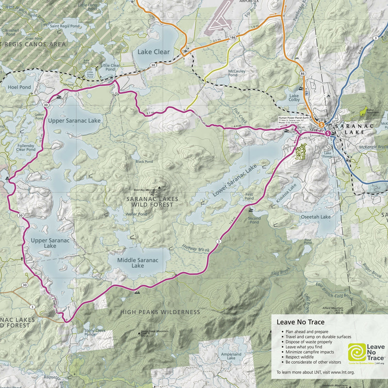 Load image into Gallery viewer, Lake Placid &amp; Saranac Lake Cycling Map
