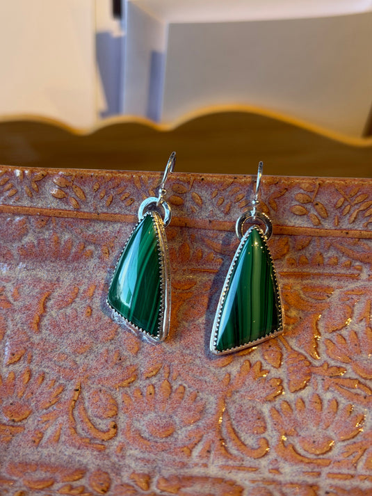 Malachite Earrings