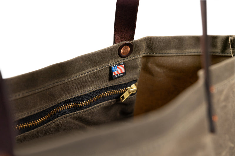 Load image into Gallery viewer, Field Tote | Cut and Sewn in America (Tan)
