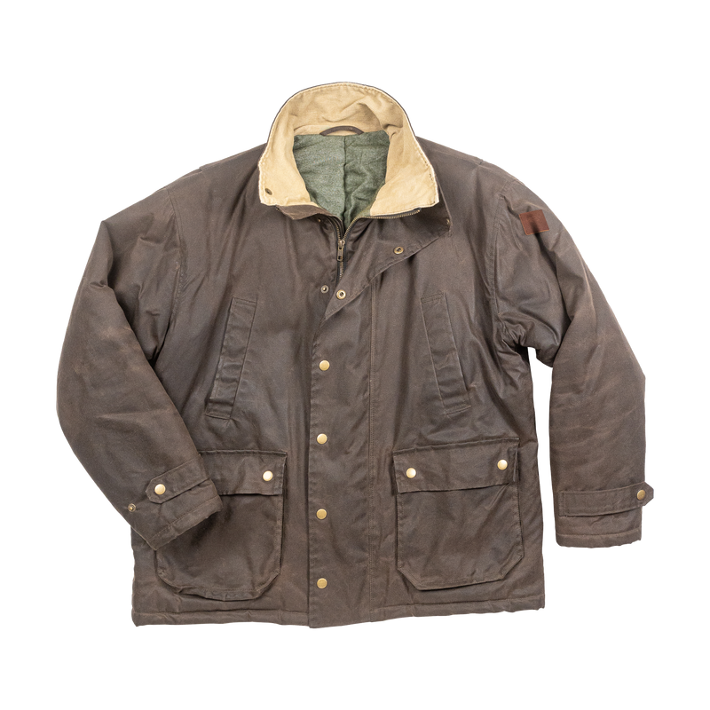 Load image into Gallery viewer, Copperas Waxed Jacket | Cut and Sewn in New York (Chocolate)
