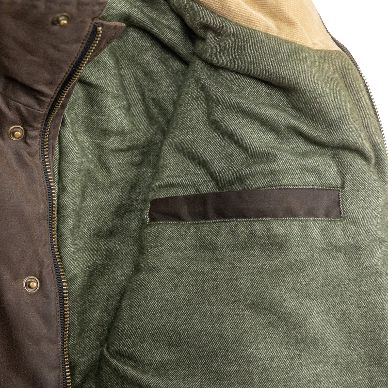 Load image into Gallery viewer, Copperas Waxed Jacket | Cut and Sewn in New York (Chocolate)
