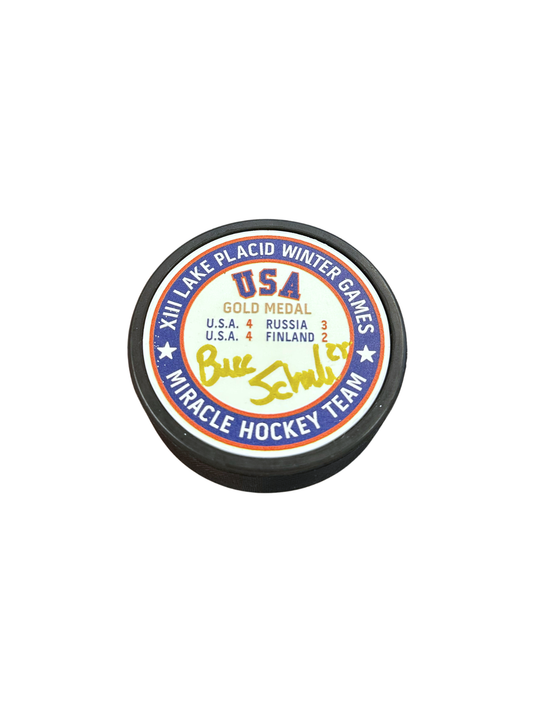 Player Signed Gold Medal Puck