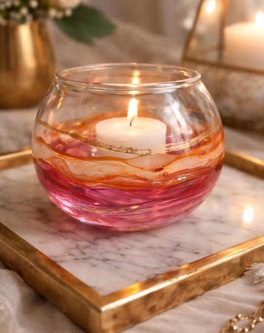 Sunset Inspired Candle Globe