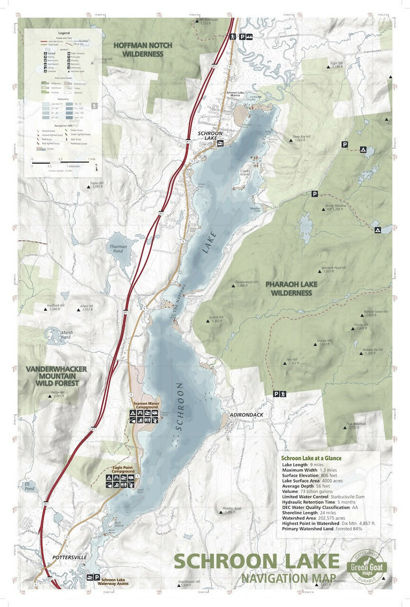 Load image into Gallery viewer, Schroon Lake Navigation Map
