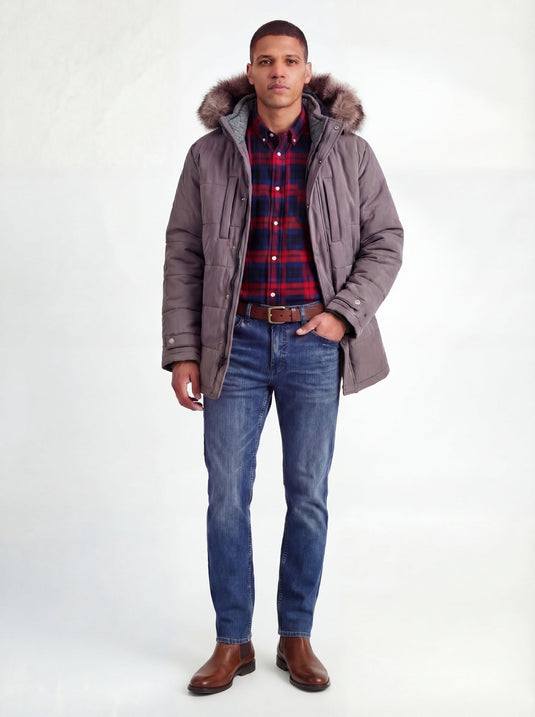 Ha-De-Ron-Dah Parka | Cut and Sewn in New York (Gray)