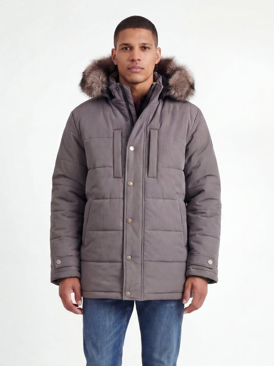 Ha-De-Ron-Dah Parka | Cut and Sewn in New York (Gray)