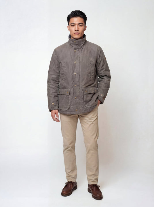Copperas Wax Jacket | Cut and Sewn in New York (Slate)