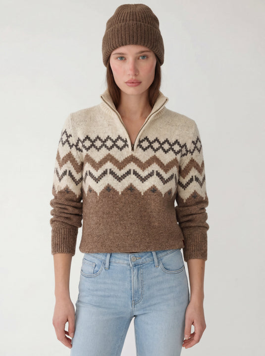 Skyward Regenerative Alpaca/Wool Sweater (Ivory)