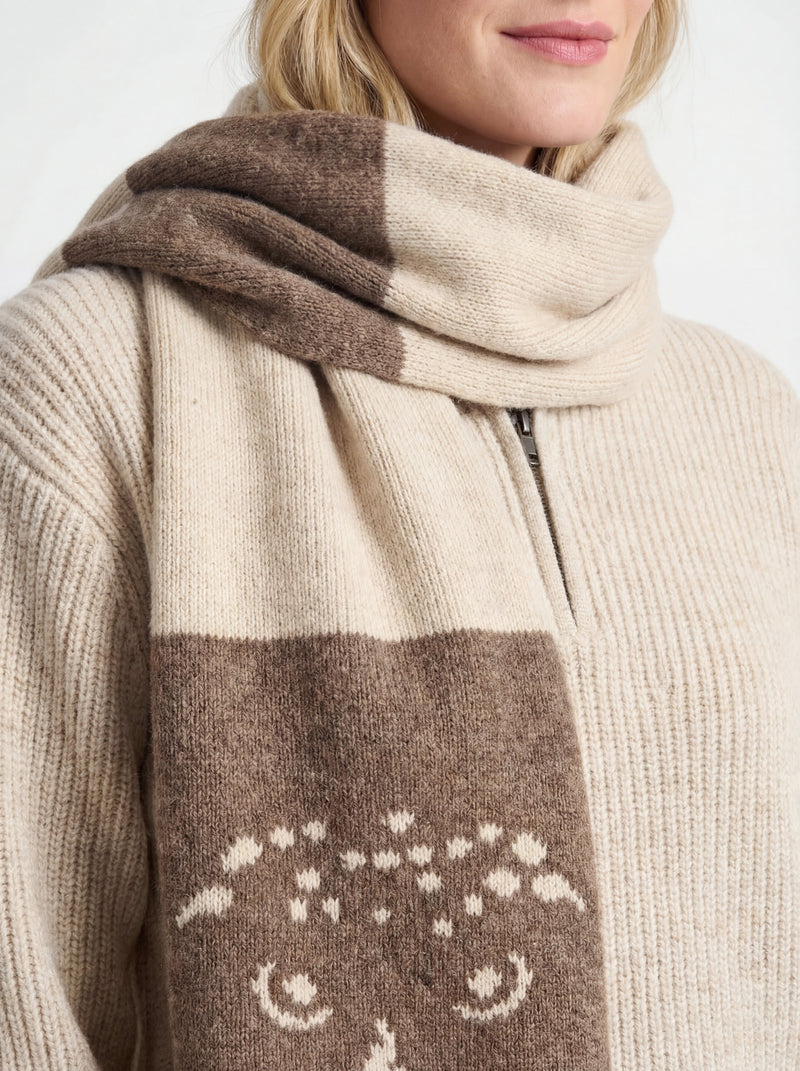 Load image into Gallery viewer, Signature Scarf | Raised and Knit in New York (Ivory)
