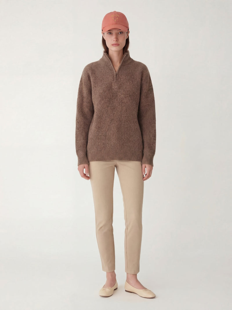 Load image into Gallery viewer, Wadhams Regenerative Wool/Alpaca Sweater (Brown)
