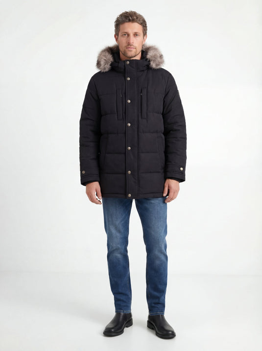 Ha-De-Ron-Dah Parka | Cut and Sewn in New York (Black)