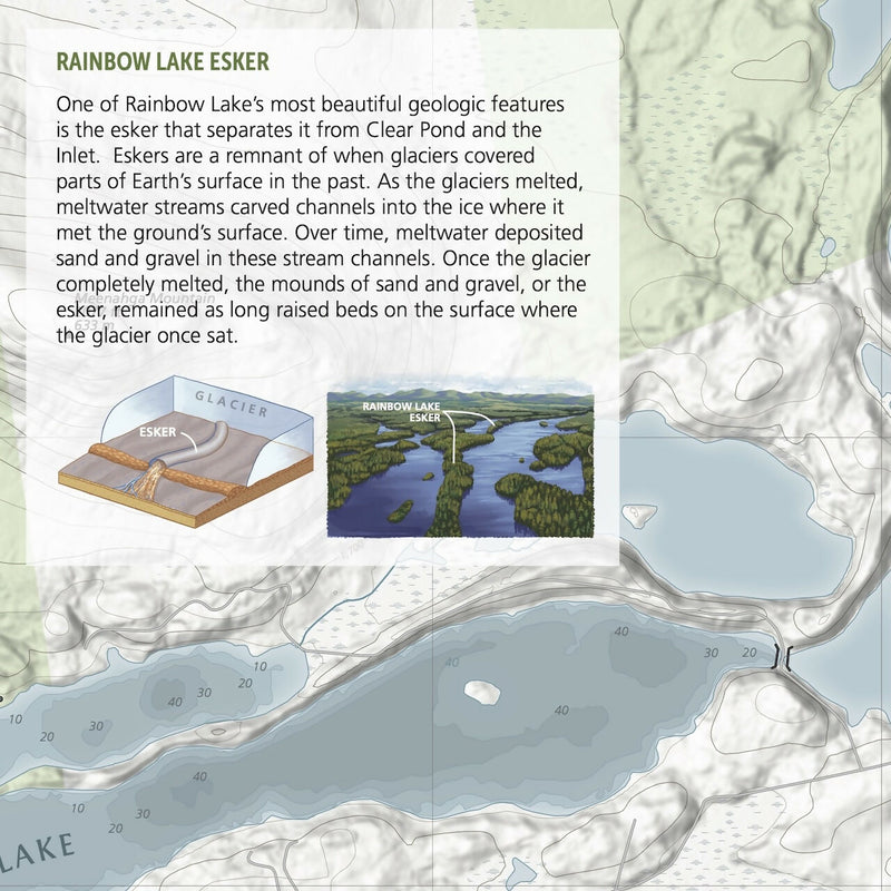 Load image into Gallery viewer, Rainbow Lake Boating and Trails Map
