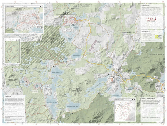 Lake Placid & Saranac Lake Winter Trails Map