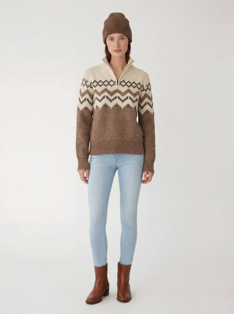 Load image into Gallery viewer, Skyward Regenerative Alpaca/Wool Sweater (Ivory)
