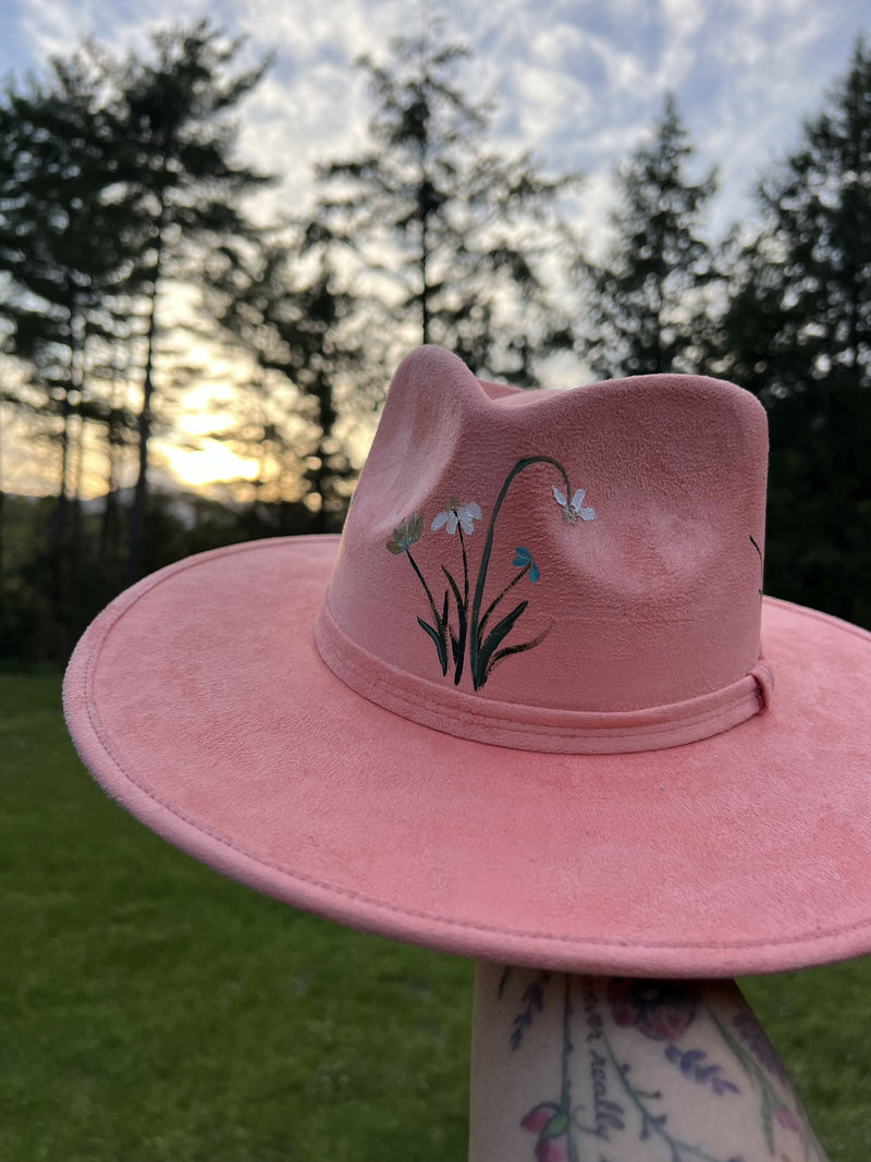 Load image into Gallery viewer, Hand Painted Wide Brim Hat
