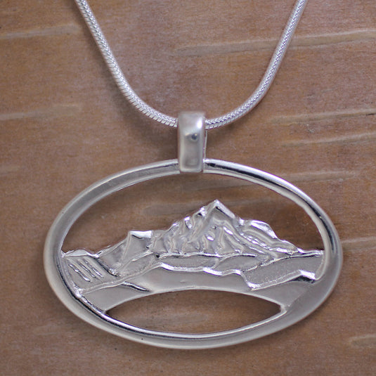 Whiteface Mountain Necklace - Solid Sterling Silver