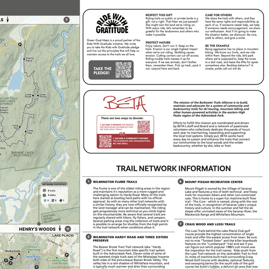 BETA Mountain Bike Map (Lake Placid Area)