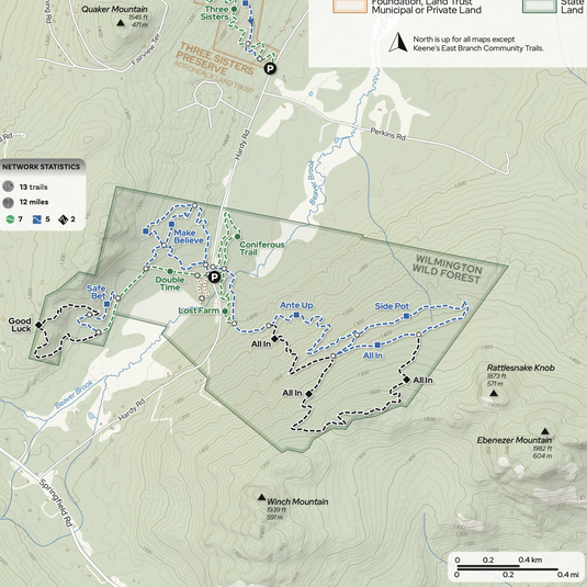 BETA Mountain Bike Map (Lake Placid Area)