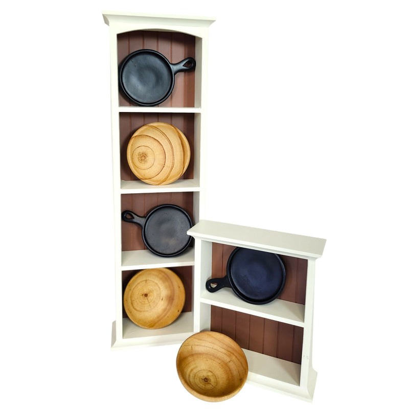 Load image into Gallery viewer, 18" Doll Oleson's Mercantile Store Stock 3 Bowls and 3 Fry Pans Fit American Girl
