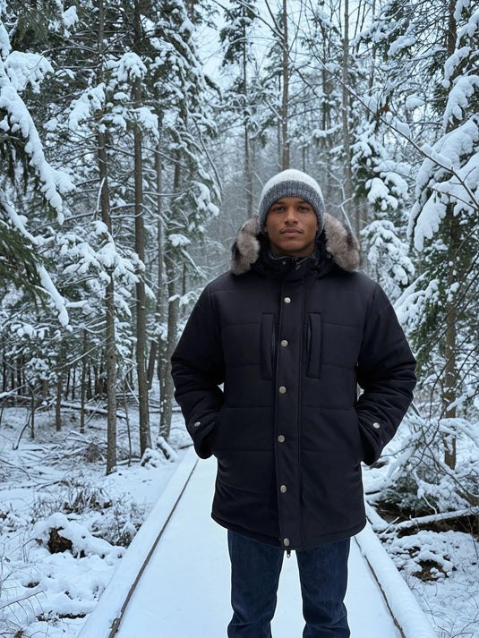 Ha-De-Ron-Dah Parka | Cut and Sewn in New York (Black)