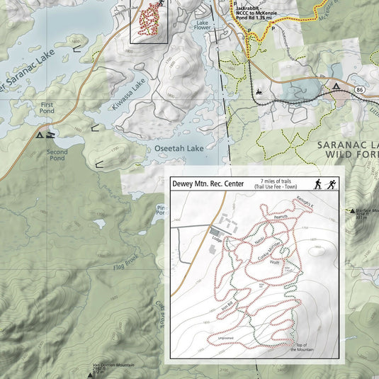 Lake Placid & Saranac Lake Winter Trails Map