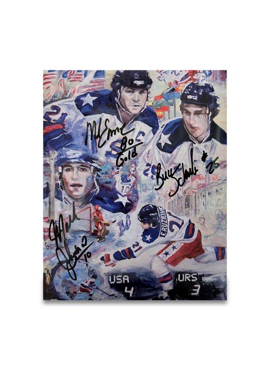 Eruzione, Johnson & Schneider Signed Miracle Men 8.5 x 11 Print