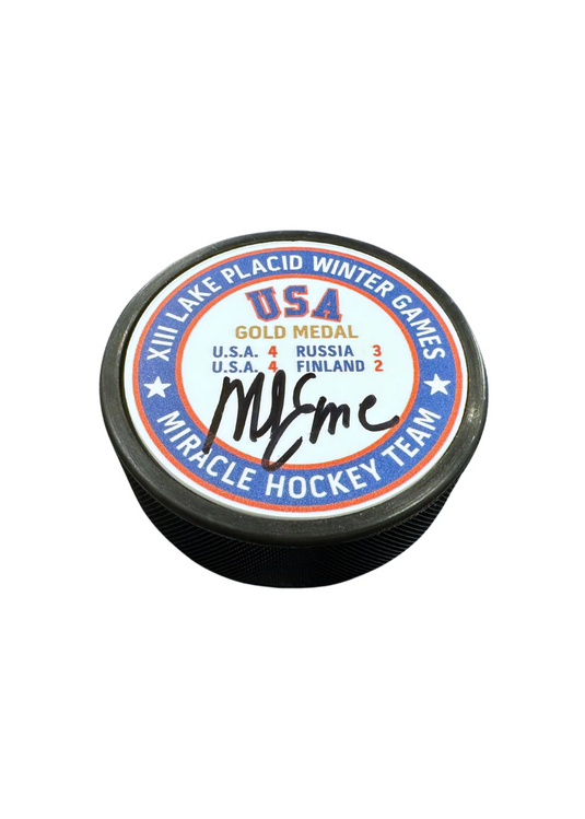 Player Signed Gold Medal Puck