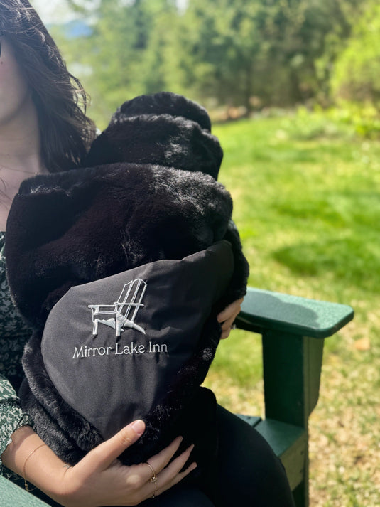 Mirror Lake Inn Outdoor Faux Fur Blanket