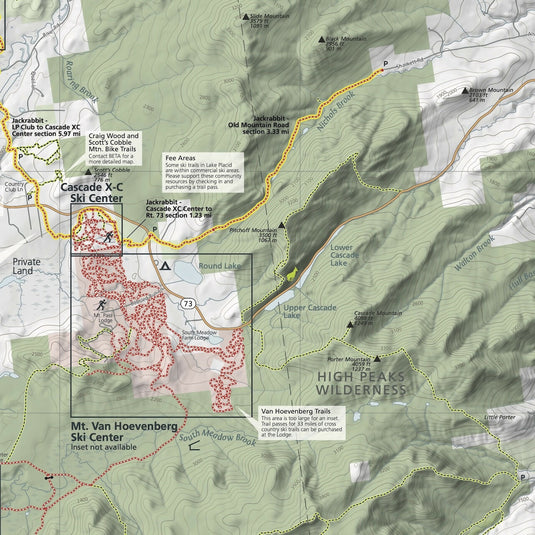 Lake Placid & Saranac Lake Winter Trails Map