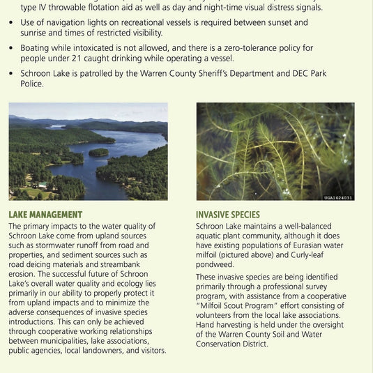 Schroon Lake Navigation Map