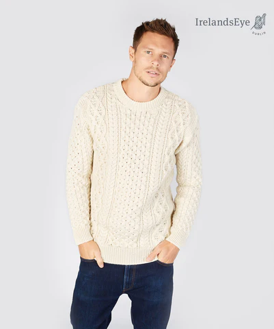 Honeycomb Stitch Aran Sweater