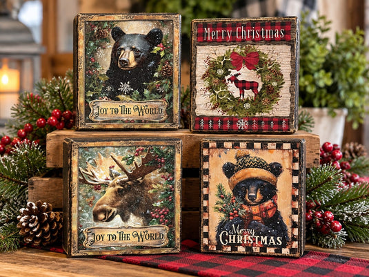 Holiday Block Sign (Various Designs)